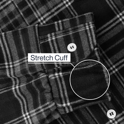Joe & Bella Everyday Magnetic Flannel for Men #Black Plaid