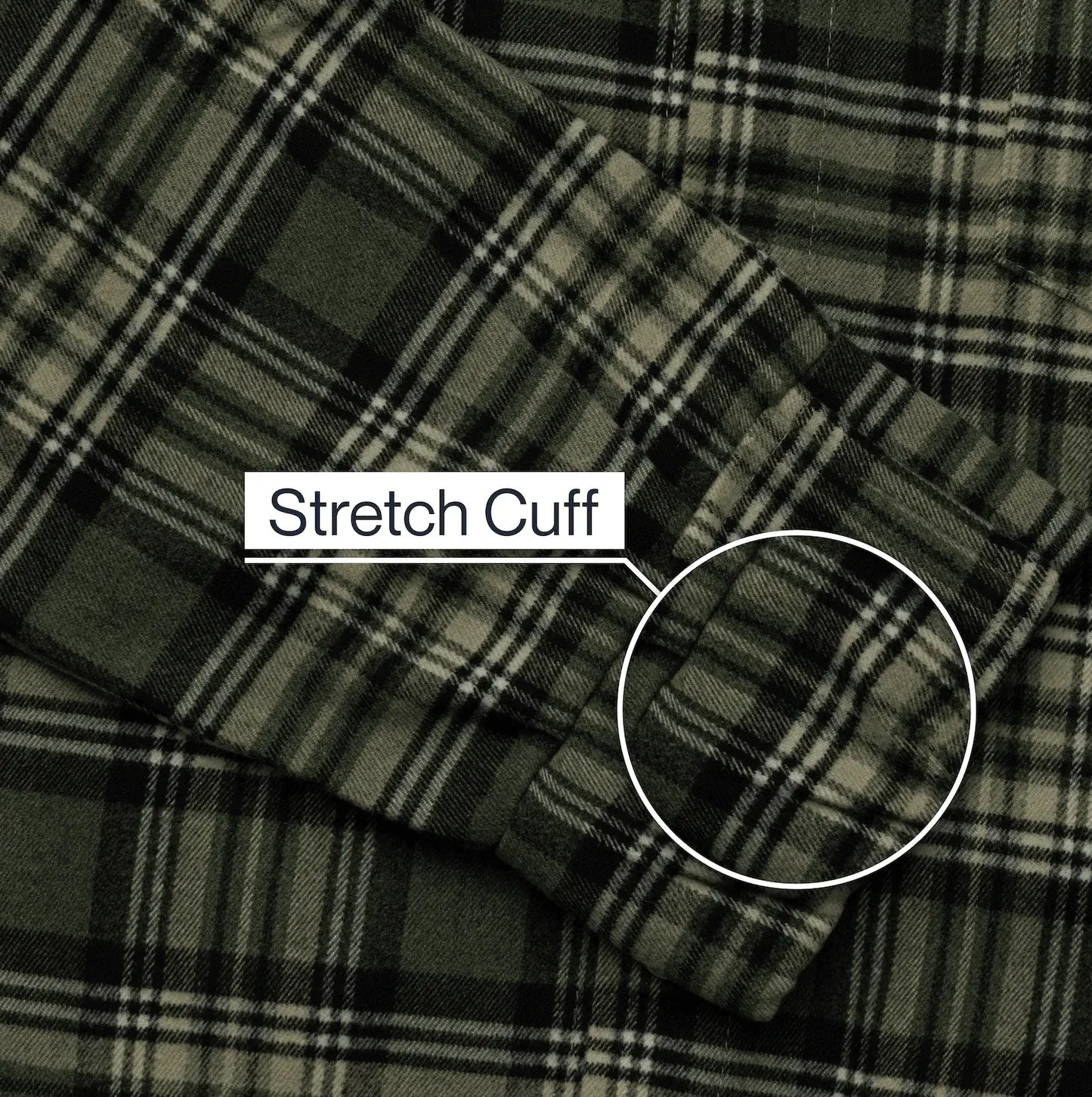 Joe & Bella Everyday Magnetic Flannel for Men #Green Plaid