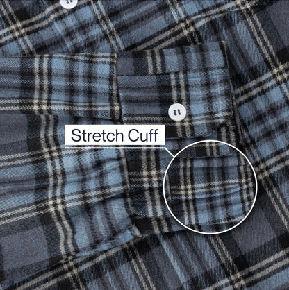 Joe & Bella Everyday Magnetic Flannel for Men #Blue Plaid