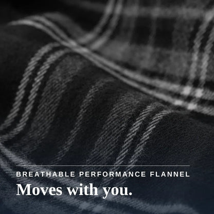 Joe & Bella Everyday Magnetic Flannel for Men #Black Plaid