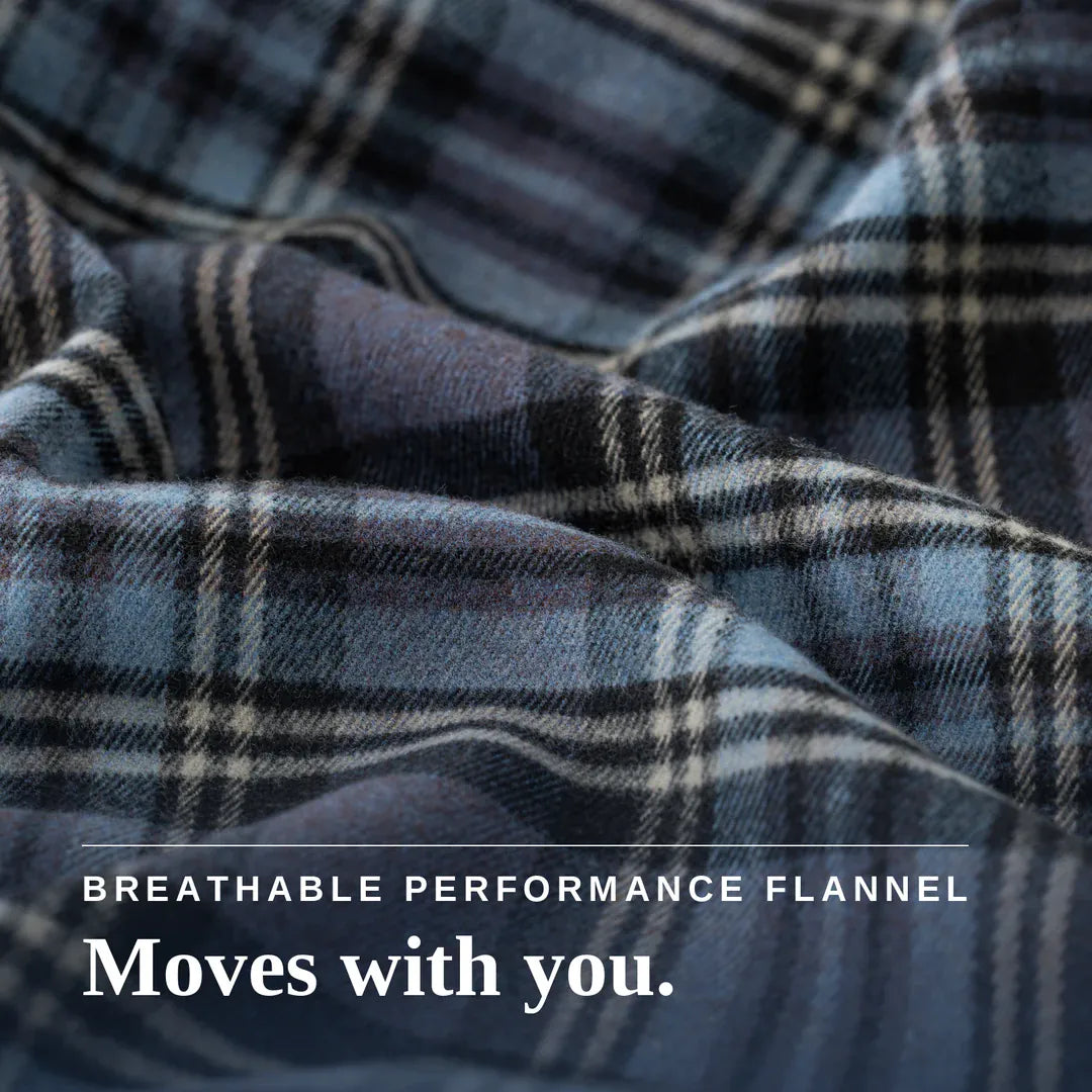 Joe & Bella Everyday Magnetic Flannel for Men #Blue Plaid