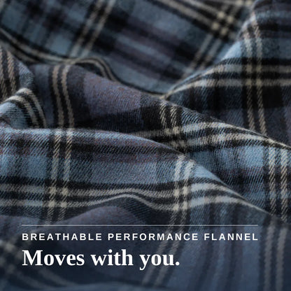 Joe & Bella Everyday Magnetic Flannel for Men #Blue Plaid