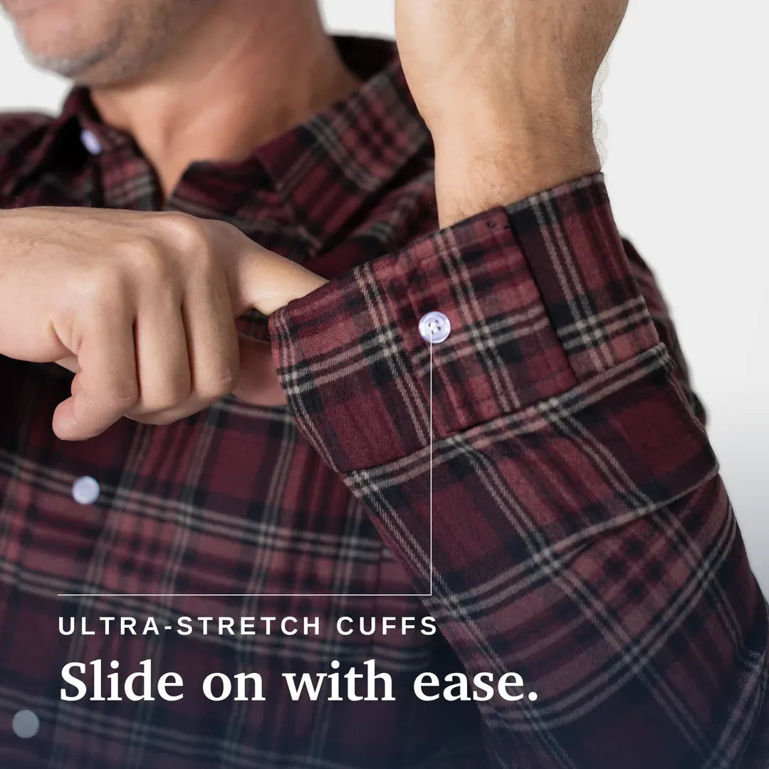 Joe & Bella Red Plaid / S Everyday Magnetic Flannel for Men #Red Plaid