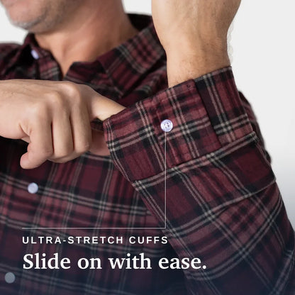 Joe & Bella Red Plaid / S Everyday Magnetic Flannel for Men #Red Plaid