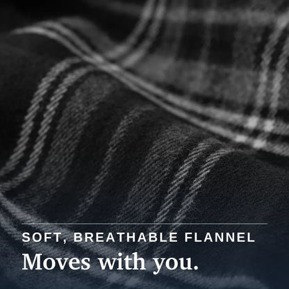 Joe & Bella Everyday Magnetic Flannel for Men #Black Plaid
