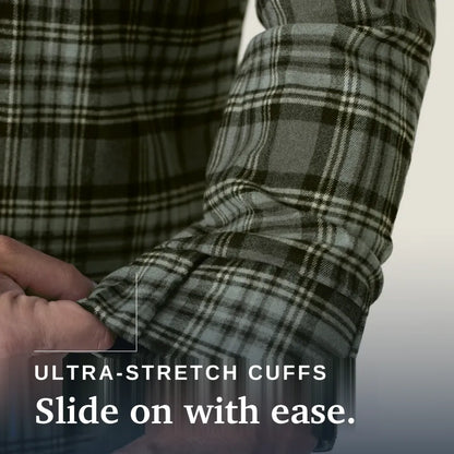 Joe & Bella Green Plaid / S Everyday Magnetic Flannel for Men #Green Plaid