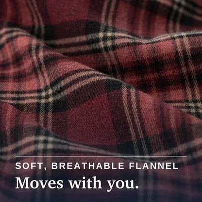 Joe & Bella Red Plaid / S Everyday Magnetic Flannel for Men #Red Plaid