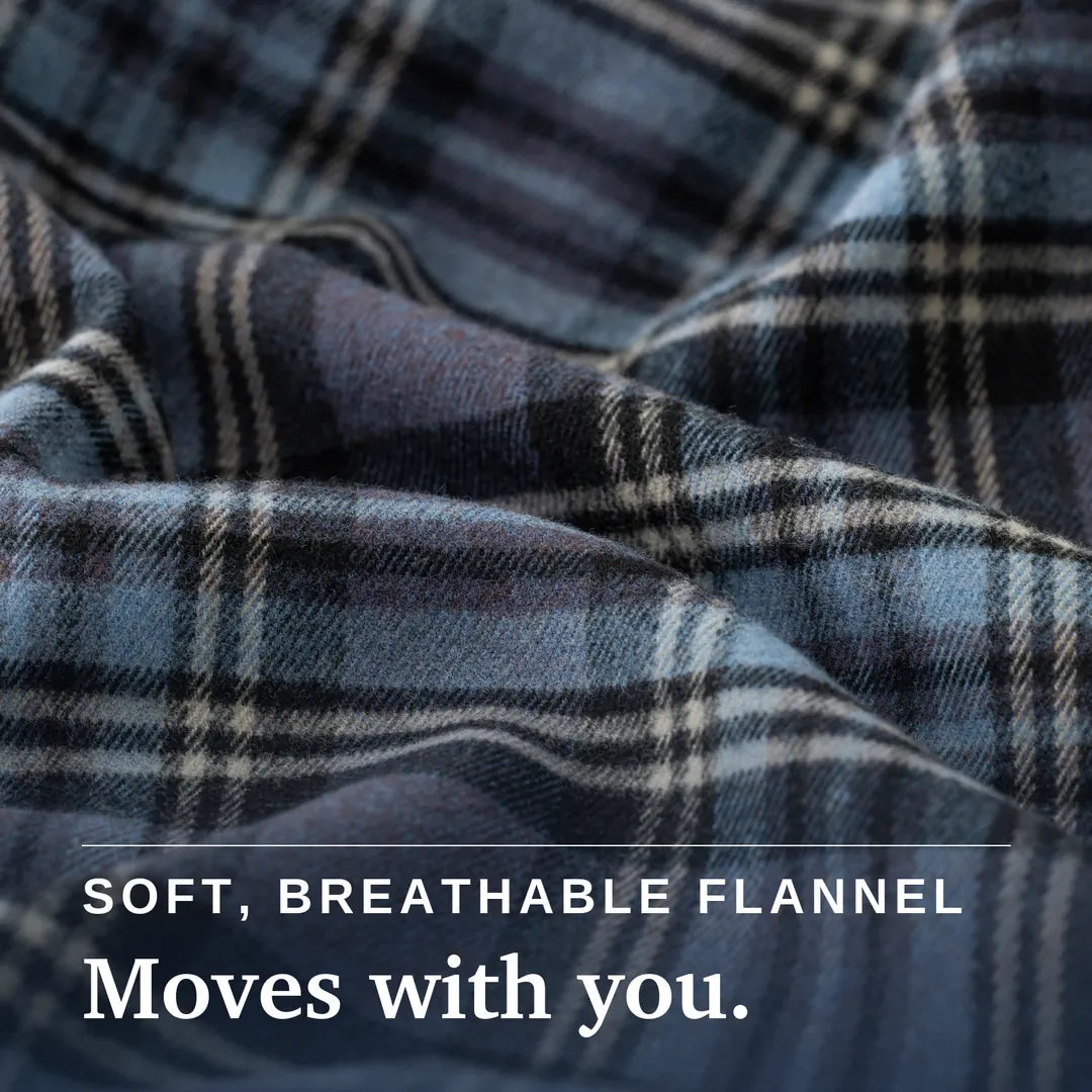 ["Joe & Bella Everyday Magnetic Flannel for Men ", "Blue Plaid"]