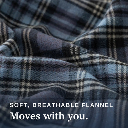 Joe & Bella Everyday Magnetic Flannel for Men #Blue Plaid