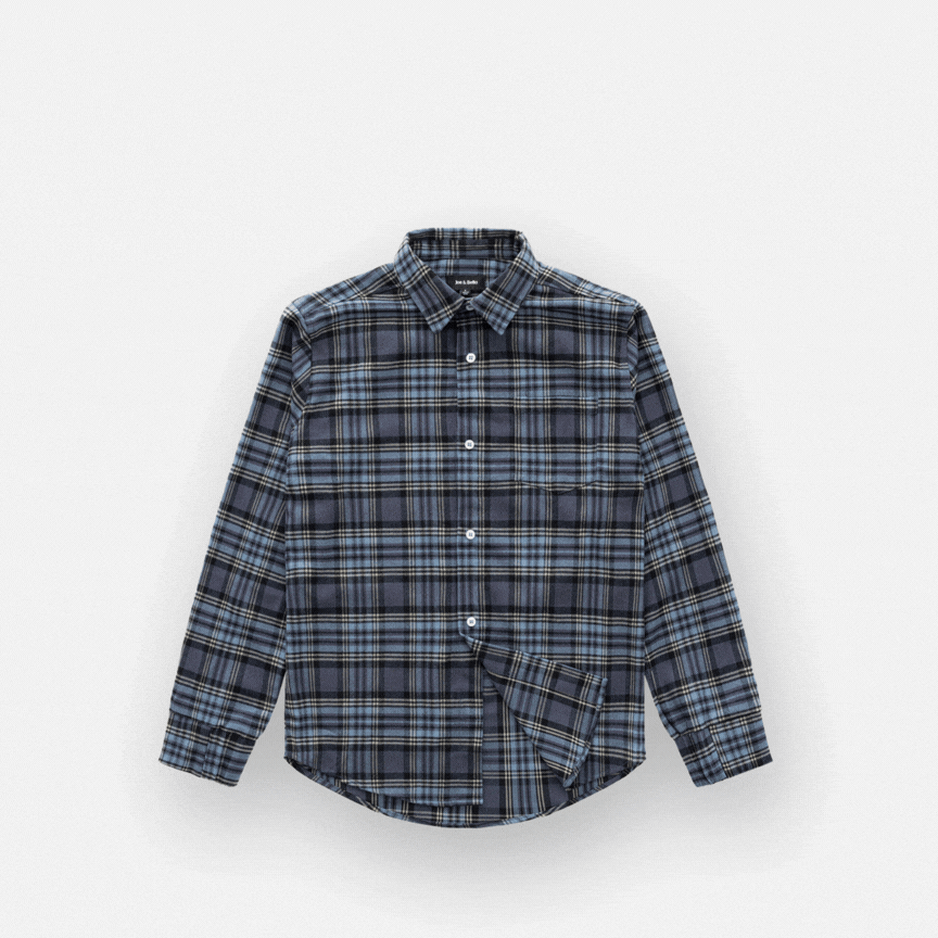["Joe & Bella Everyday Magnetic Flannel for Men ", "Blue Plaid"]