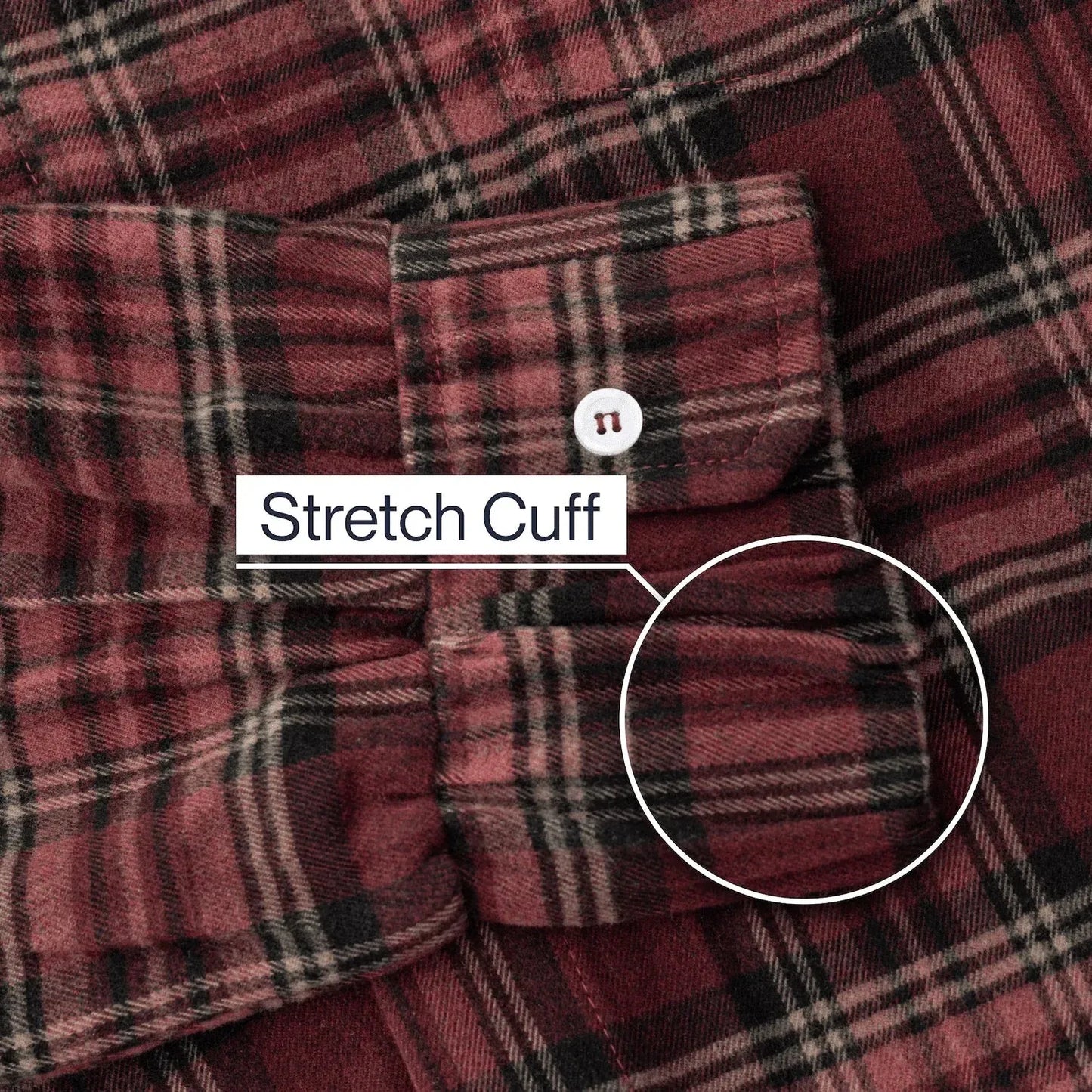 Joe & Bella Red Plaid / S Everyday Magnetic Flannel for Men #Red Plaid