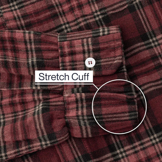 Joe & Bella Red Plaid / S Everyday Magnetic Flannel for Men #Red Plaid