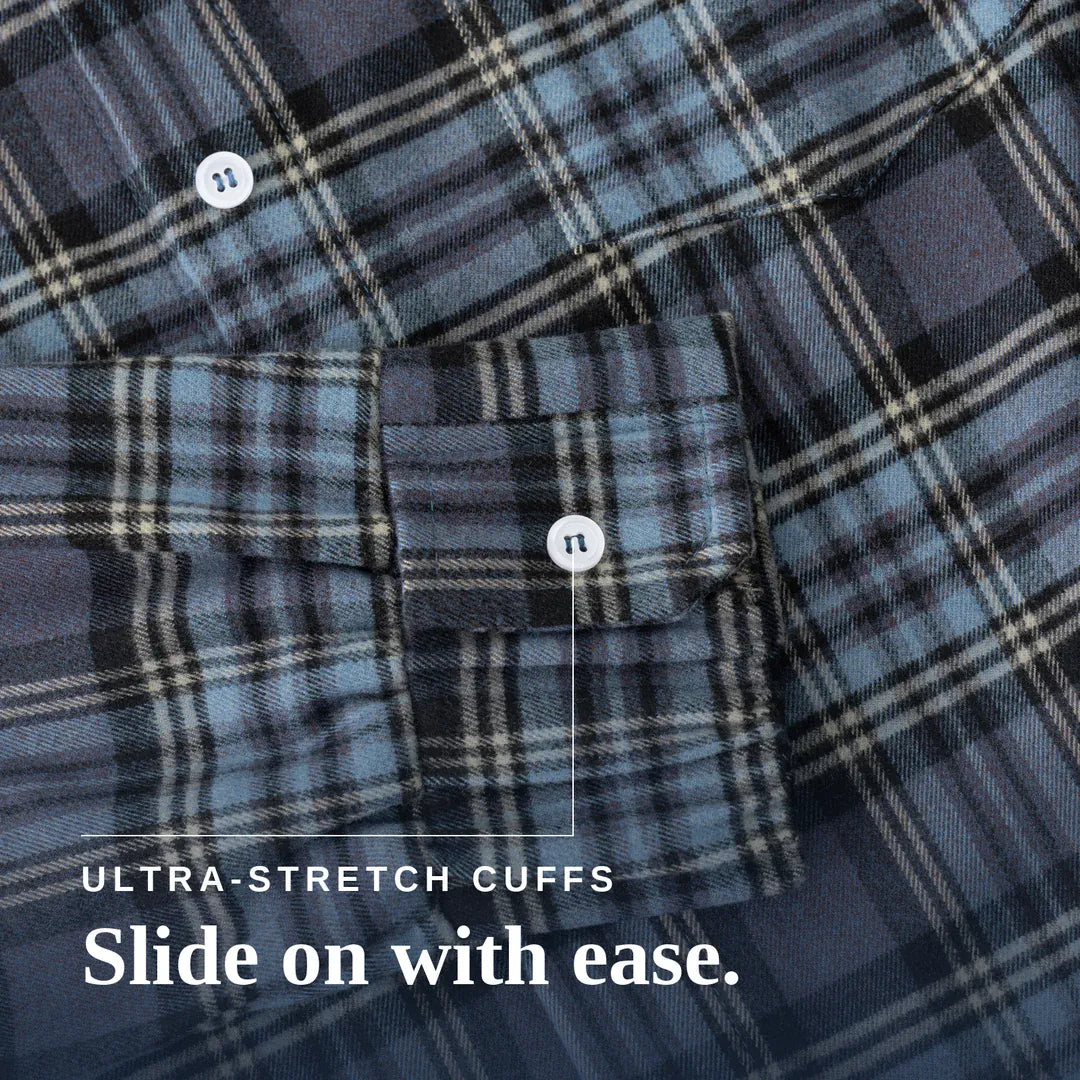 Joe & Bella Everyday Magnetic Flannel for Men #Blue Plaid