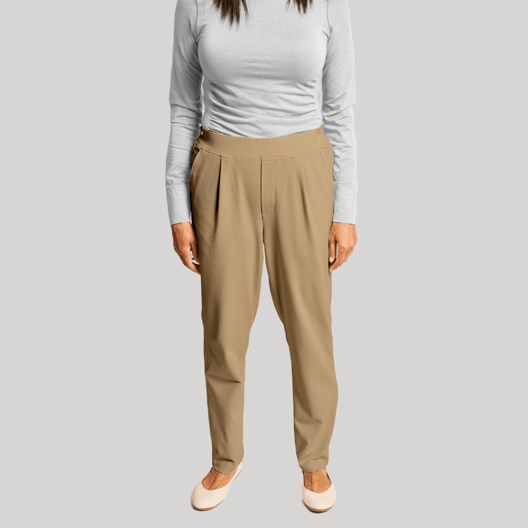 ["Joe & Bella Everyday Side-Zip Pant for Women ", "Dark Khaki"]