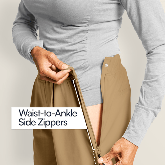 Joe & Bella Dark Khaki / S Everyday Side-Zip Pant for Women #Dark Khaki