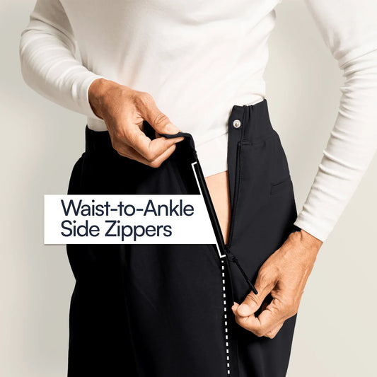 Joe & Bella Black / Everyday Side-Zip Pant for Women #Black