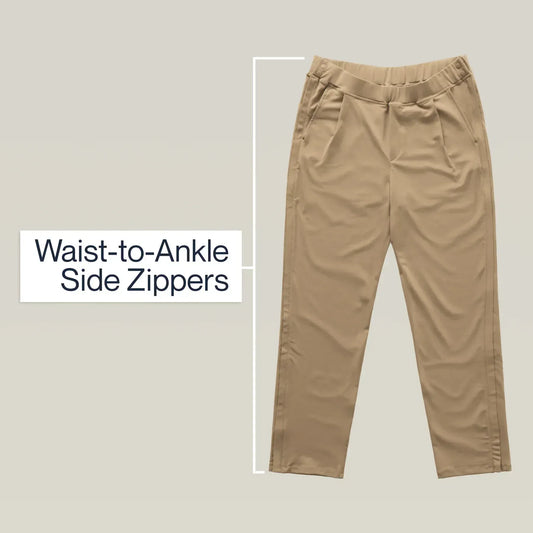Joe & Bella Everyday Side-Zip Pants for Women #Dark Khaki
