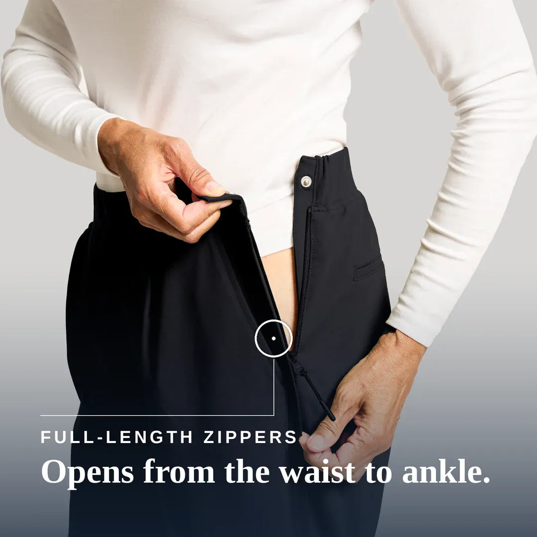 ["Joe & Bella Black / Everyday Side-Zip Pant for Women ", "Black"]