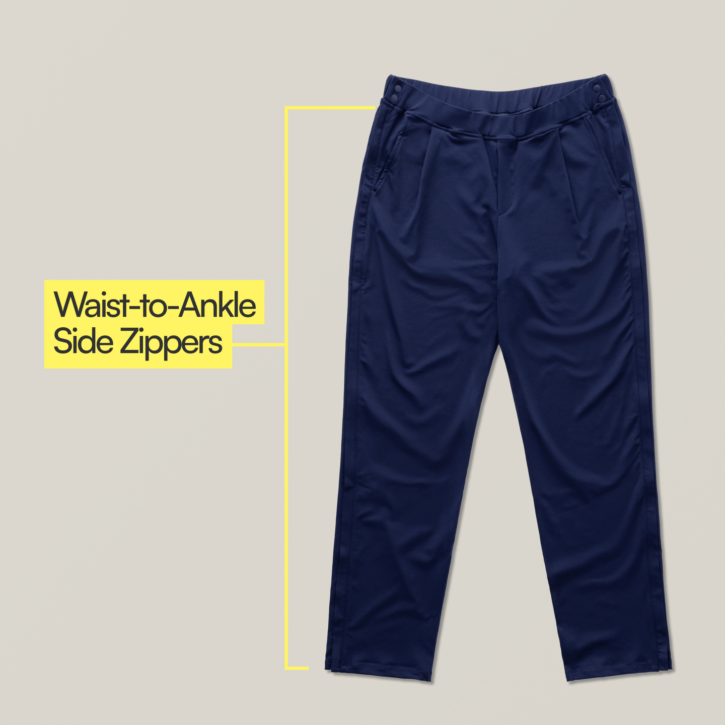 Joe & Bella Everyday Side-Zip Pants for Men #Navy