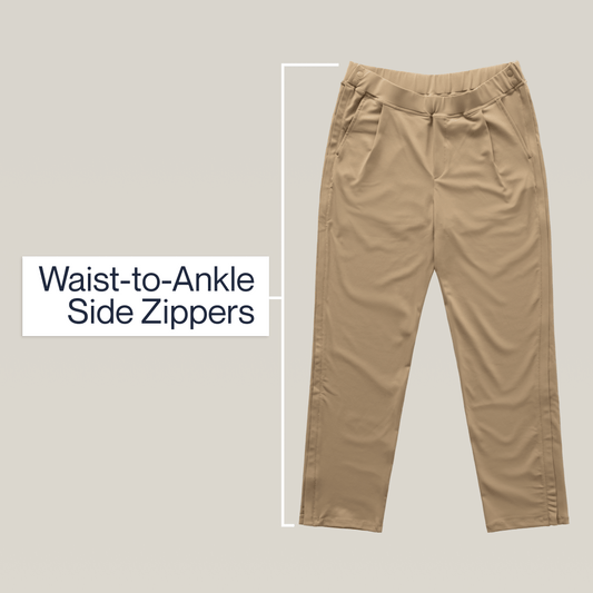Joe & Bella Everyday Side-Zip Pants #Dark Khaki