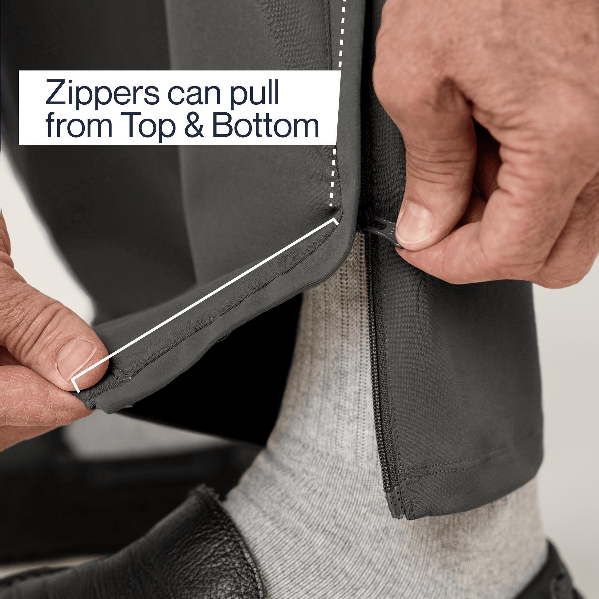 ["Joe & Bella Everyday Side-Zip Pants ", "Slate Grey"]