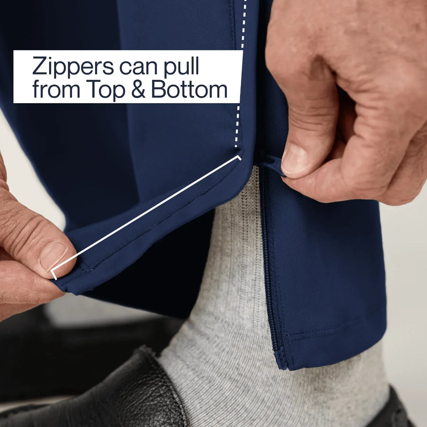 Joe & Bella Everyday Side-Zip Pants for Men #Navy