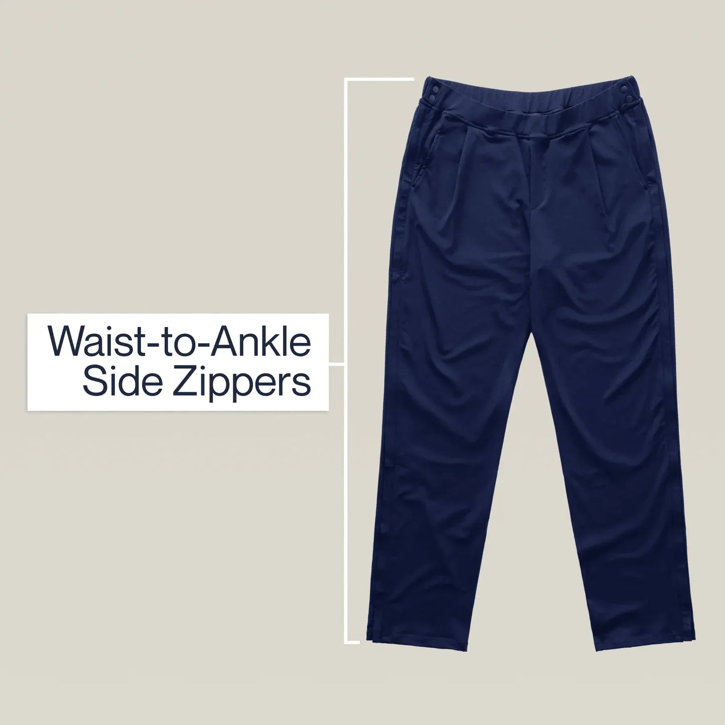 Joe & Bella Everyday Side-Zip Pants for Men #Navy