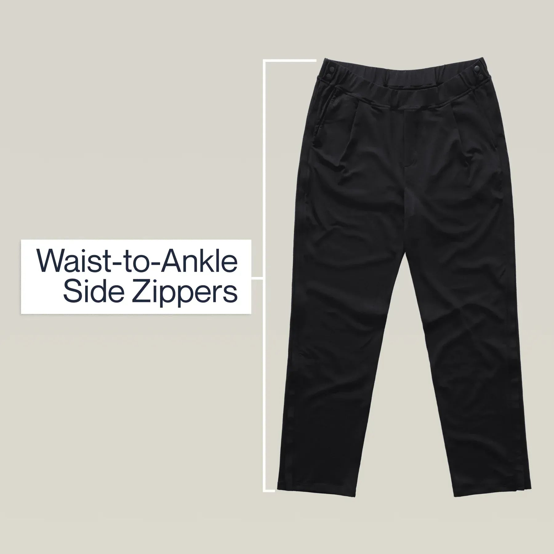 Joe & Bella Men's Adaptive Side-Zip Easy-Dressing Pants - Navy Joe & Bella Men's Adaptive Side-Zip Easy-Dressing Pants - Navy