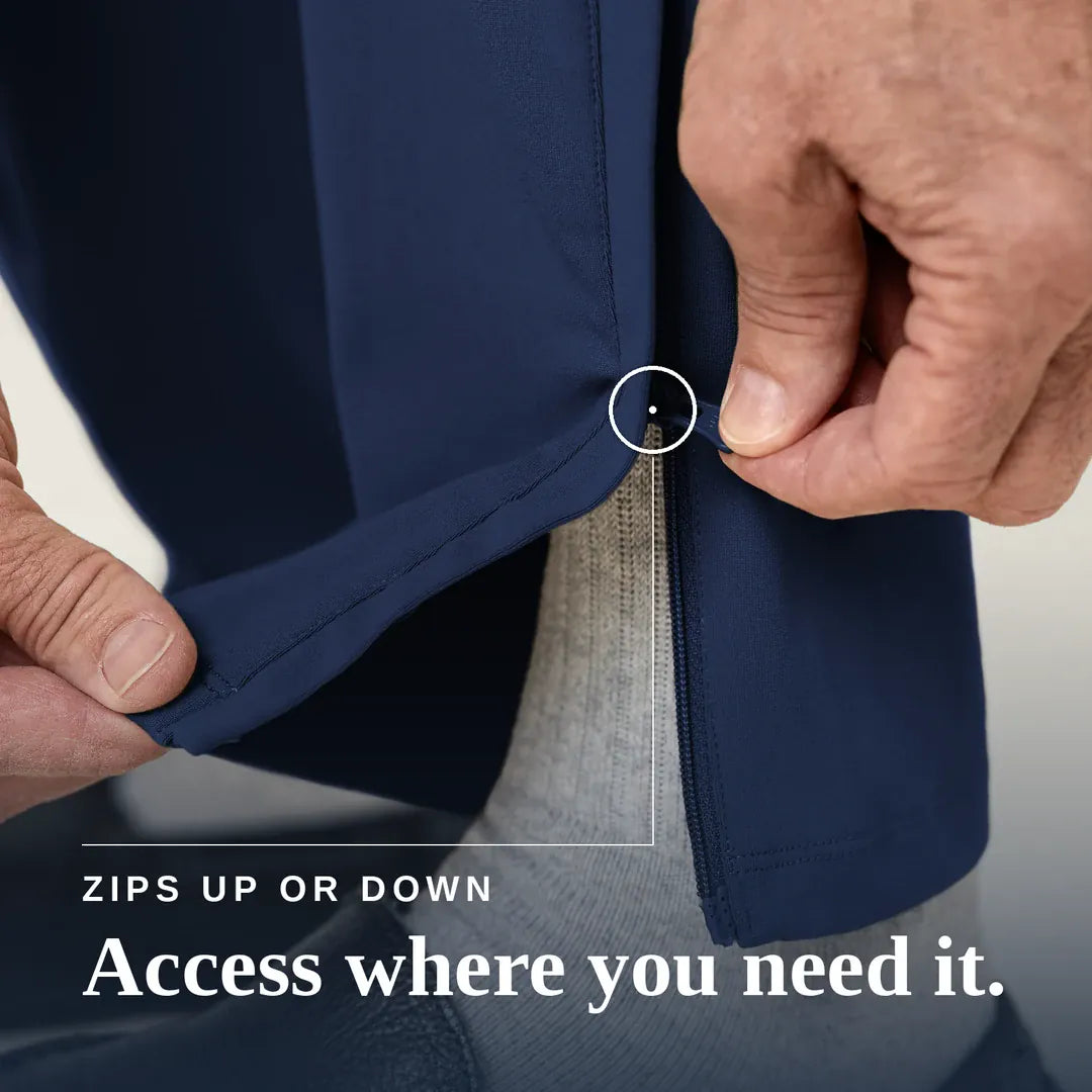 Joe & Bella Everyday Side-Zip Pants for Men #Navy