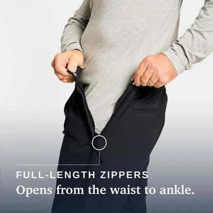 Joe & Bella Black / S Everyday Side-Zip Pants for Men #Black