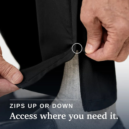 Joe & Bella Black / S Everyday Side-Zip Pants for Men #Black