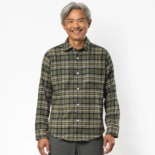 Joe & Bella Green Plaid / S Everyday Magnetic Flannel for Men #Green Plaid