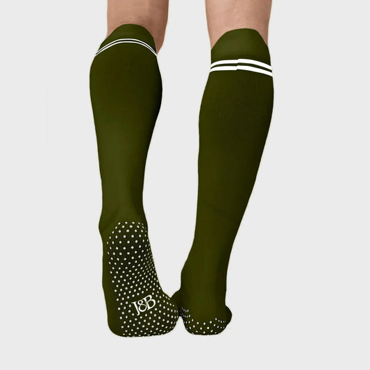 Joe & Bella Big-Grip No-Slip Compression Socks: 3-Pack #Green