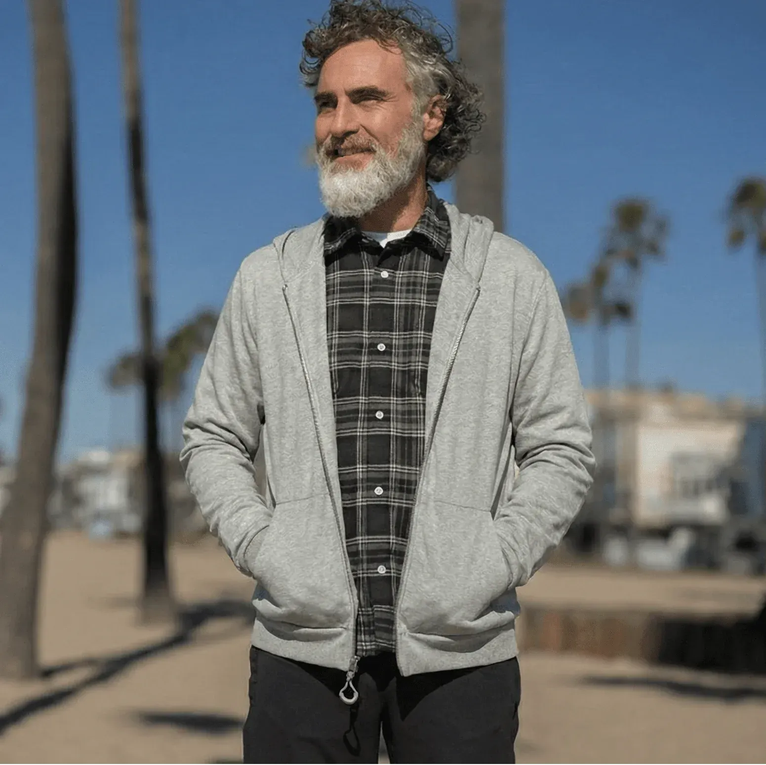 ["Joe & Bella HoodEase™: The Magnetic-Zip-Up Hoodie ", "Heathered Grey"]