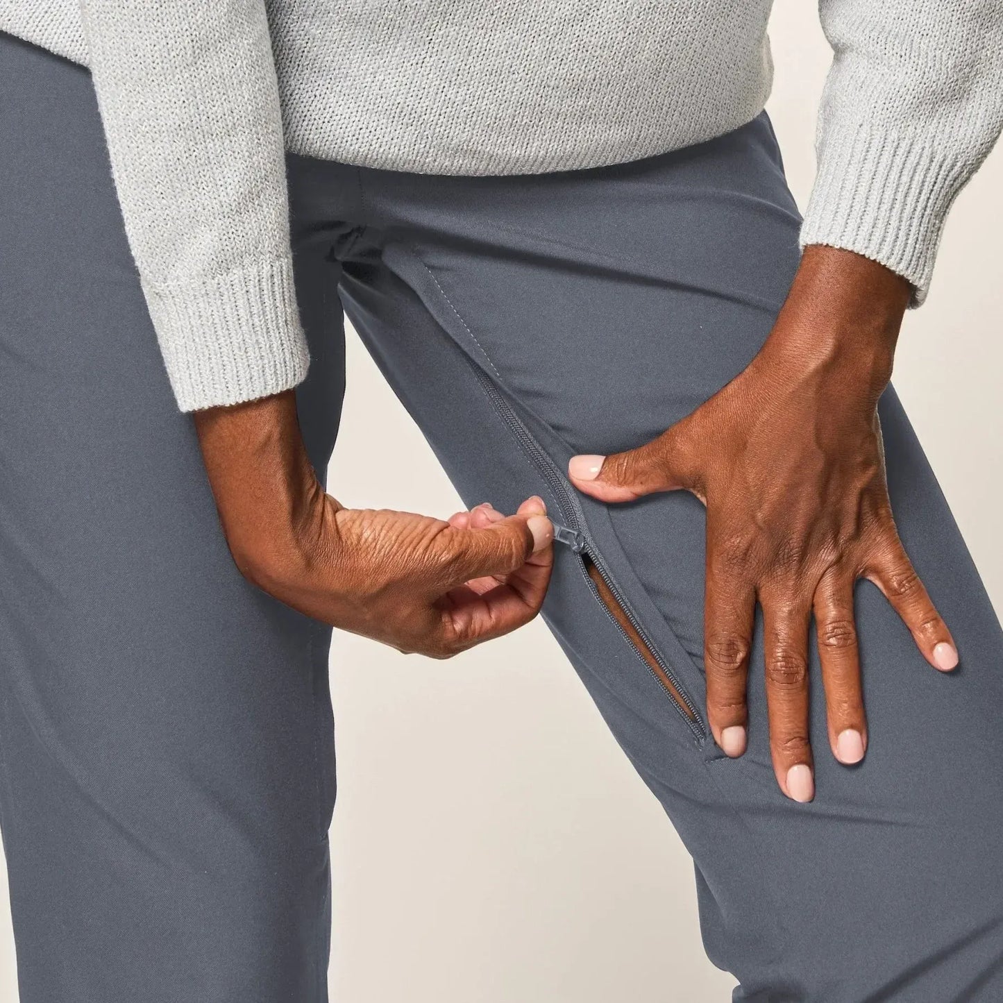 Joe & Bella Grey / XS CareZips® Women's Adaptive Pants #Grey