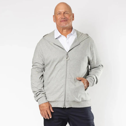 Joe & Bella HoodEase™: The Magnetic-Zip-Up Hoodie #Grey