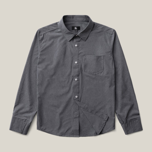 Joe & Bella Heathered Grey / S Everyday Magnetic Button-Down for Men | Tailored-Fit#Heathered Grey