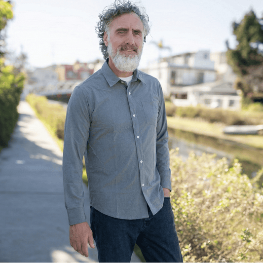 Joe & Bella Heathered Grey / S Everyday Magnetic Button-Down for Men | Tailored-Fit #Heathered Grey