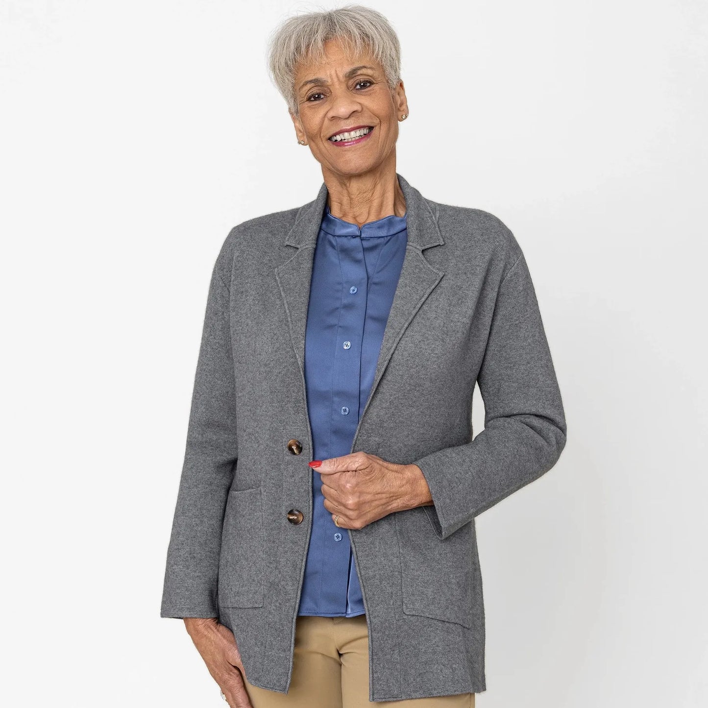Joe & Bella Heathered Grey / XS Signature Magnetic Cardigan for Women #Heathered Grey