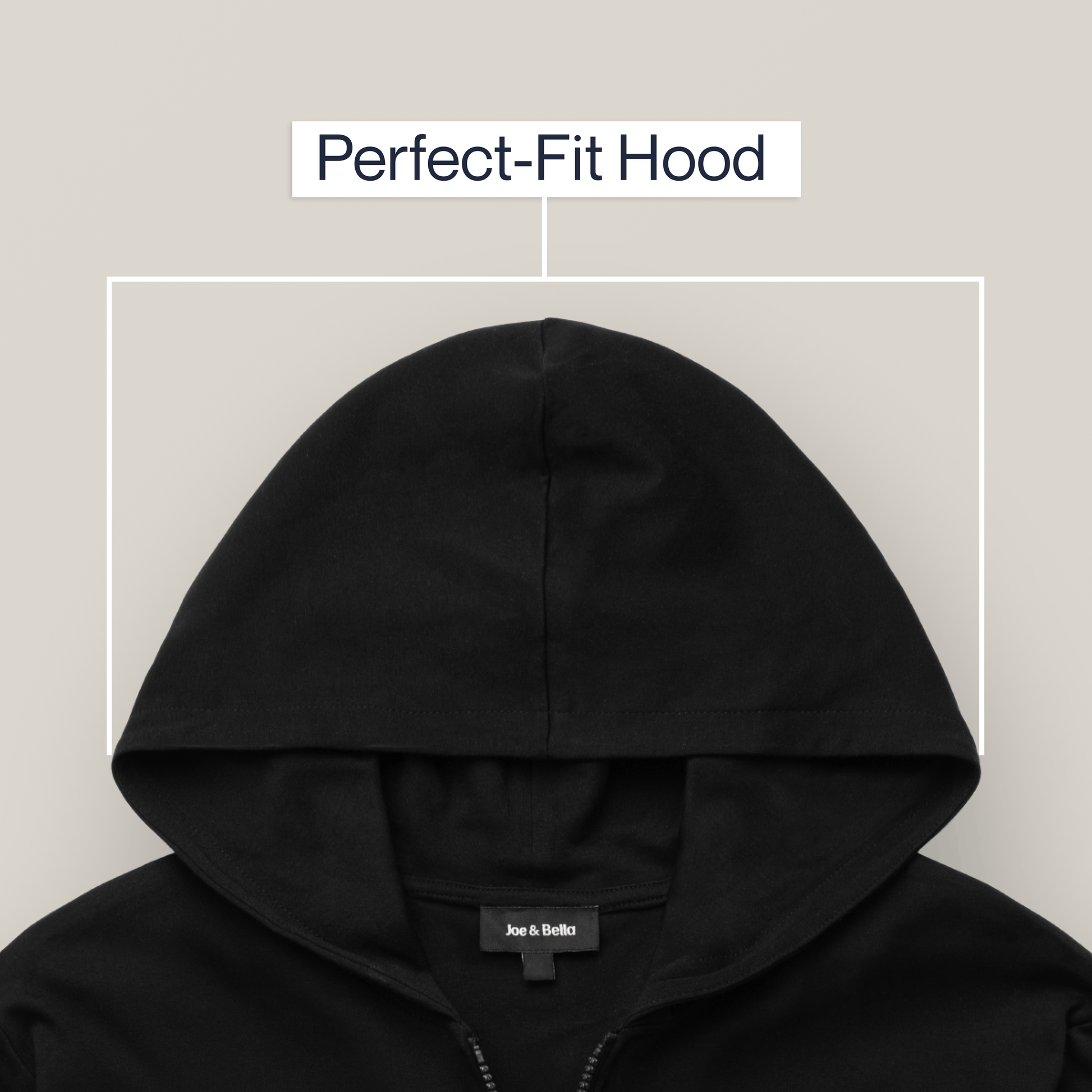 ["Joe & Bella HoodEase™: The Magnetic-Zip-Up Hoodie  ", "Black"]