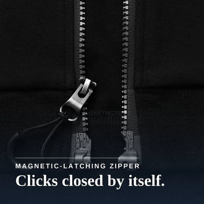 Joe & Bella HoodEase™: The Magnetic-Zip-Up Hoodie  #Black