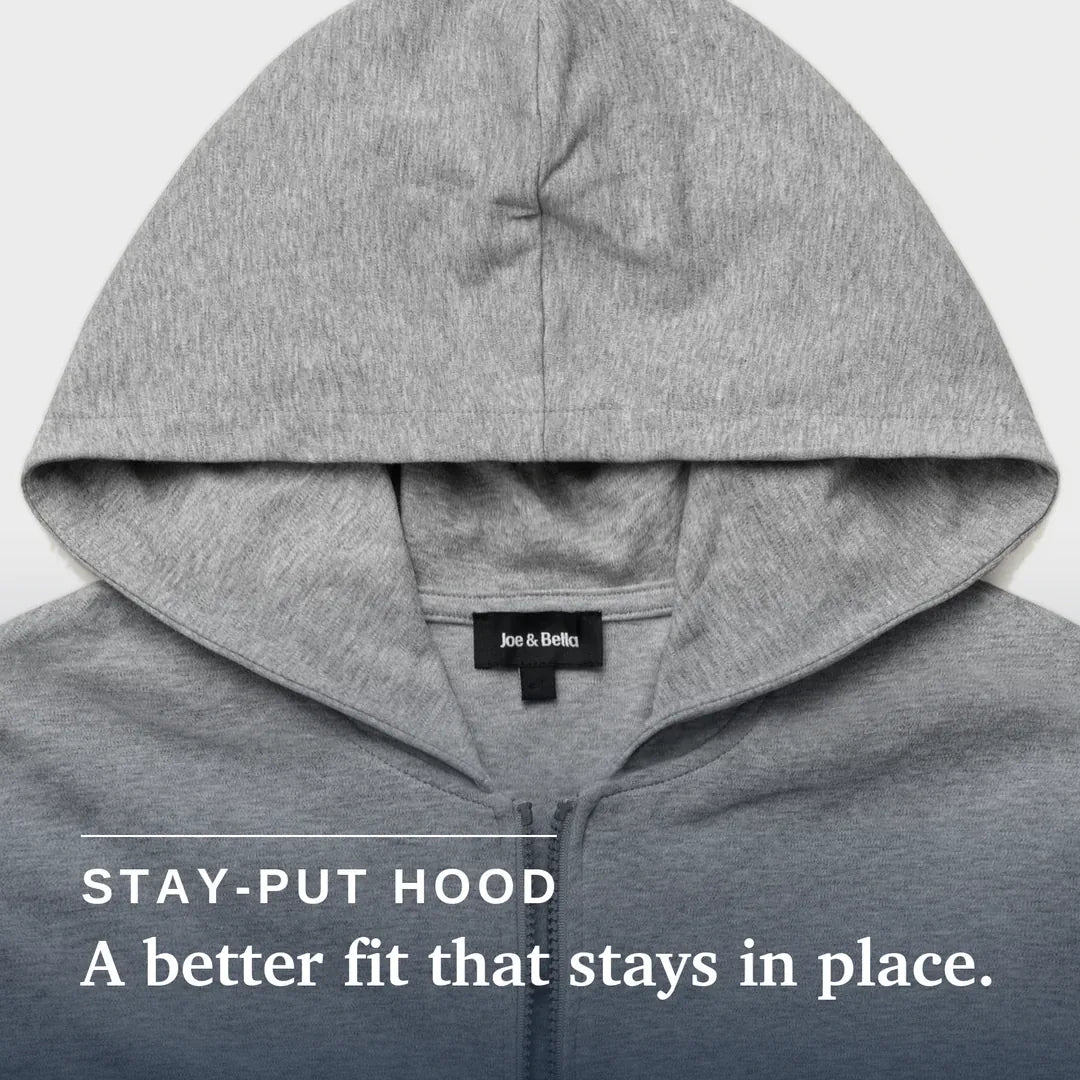 Joe & Bella HoodEase™: The Magnetic-Zip-Up Hoodie #Grey