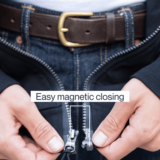 Joe & Bella HoodEase™: The Magnetic-Zip-Up Hoodie  #Black