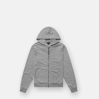 Joe & Bella HoodEase™: The Magnetic-Zip-Up Hoodie  #Heathered Grey