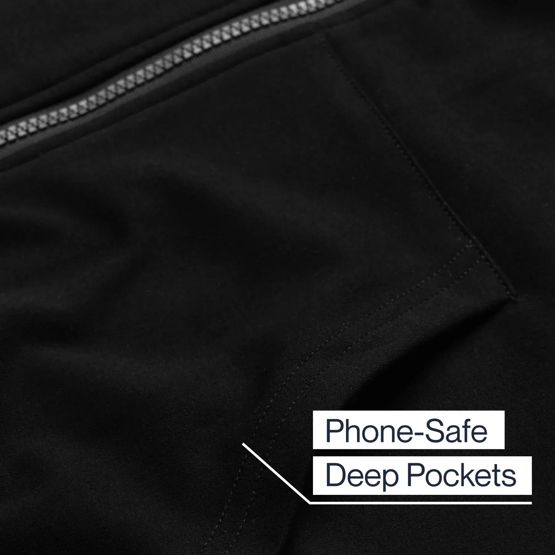 ["Joe & Bella HoodEase™: The Magnetic-Zip-Up Hoodie  ", "Black"]