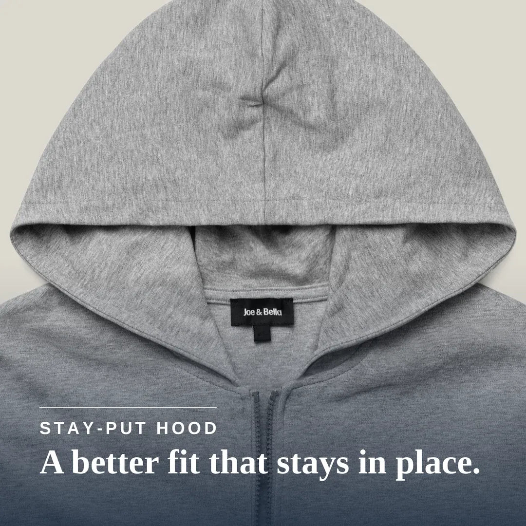 Joe & Bella Heathered Grey / S HoodEase™: The Magnetic-Zip-Up Hoodie for Women #Grey
