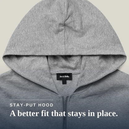 Joe & Bella Heathered Grey / S HoodEase™: The Magnetic-Zip-Up Hoodie for Women #Grey