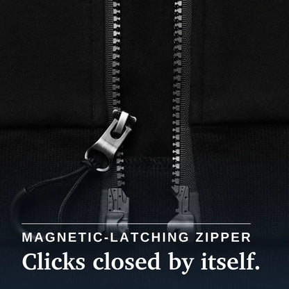 Joe & Bella HoodEase™: The Magnetic-Zip-Up Hoodie  #Black