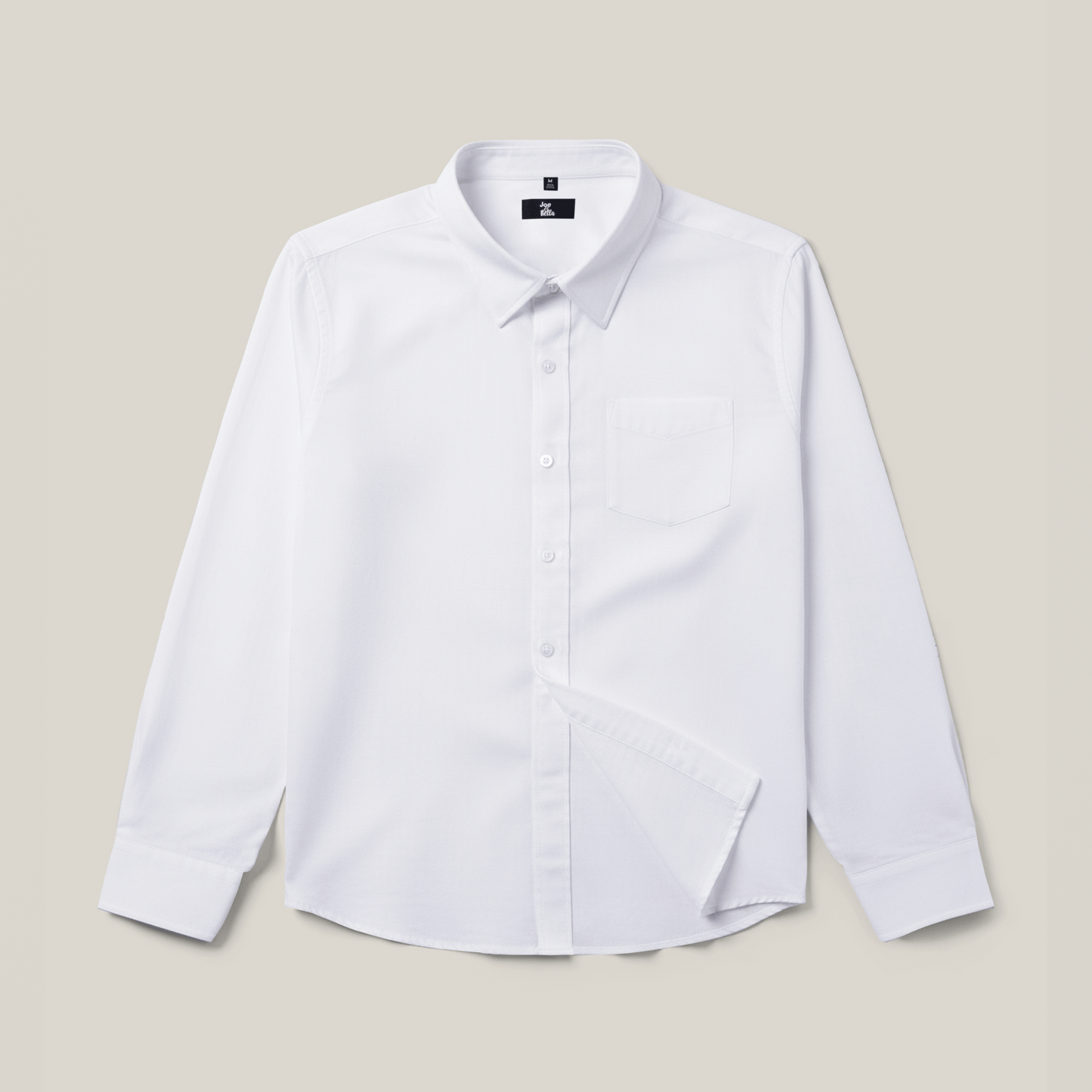 Joe & Bella White / S Magnetic Button-Down for Men | Relaxed-Fit#White