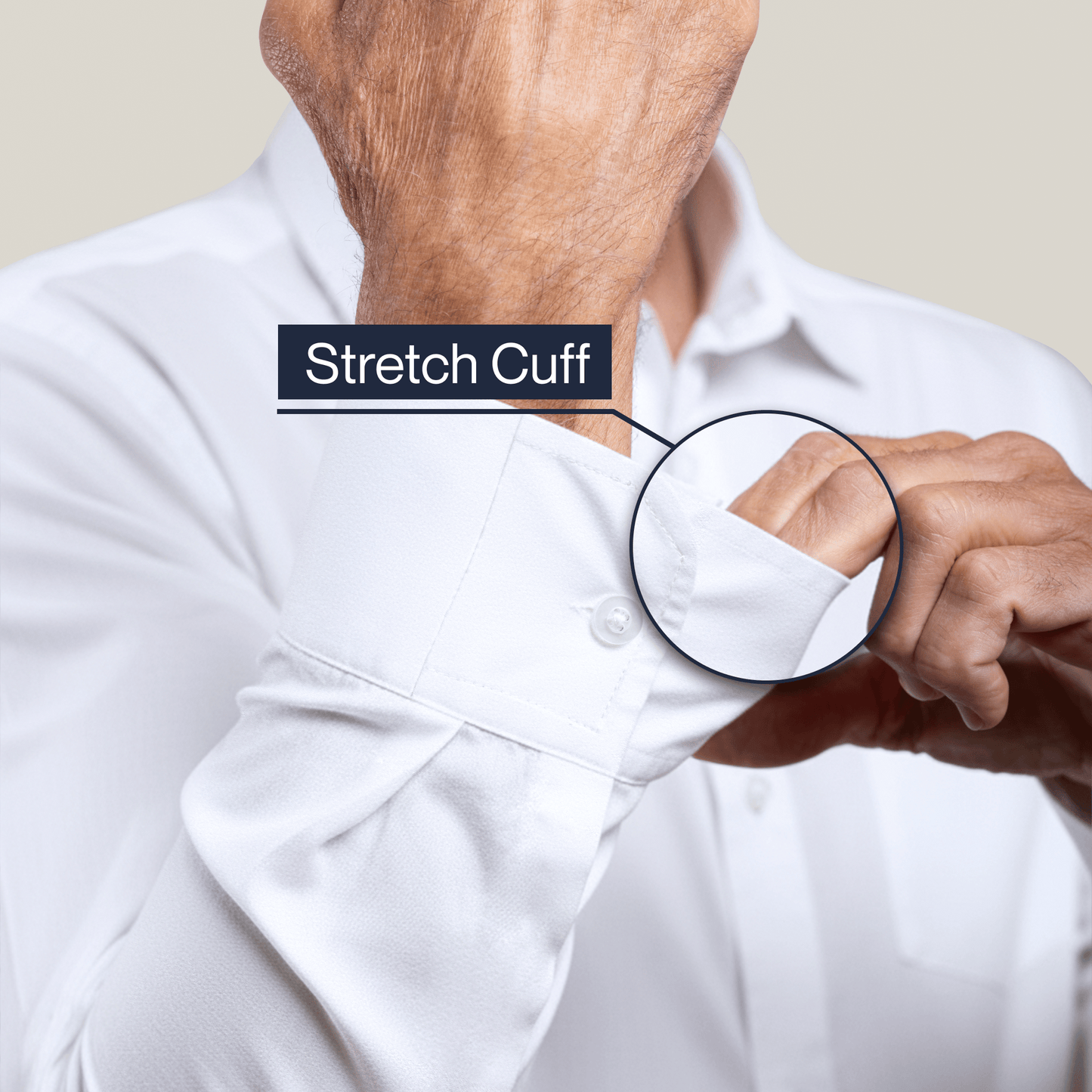 Joe & Bella White / S Magnetic Button-Down for Men | Relaxed-Fit#White